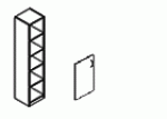 шкаф узкий полузакрытый SR-5U